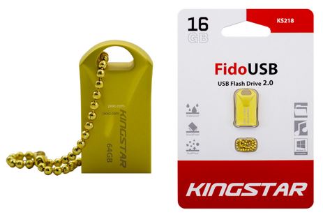 فلش KINGSTAR KS218 FIDO GOLD 16G