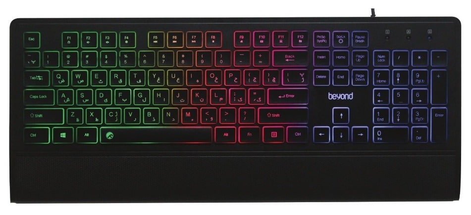 کیبورد سیم دار گیمی فراسو BEYOND kb-7210 RGB