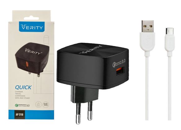 شارژرفست با کابل VERITY AP-2118 TYPE-C