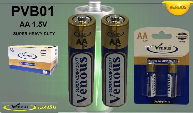 باطری قلمی کارتی 2تایی VENOUS PV-B01