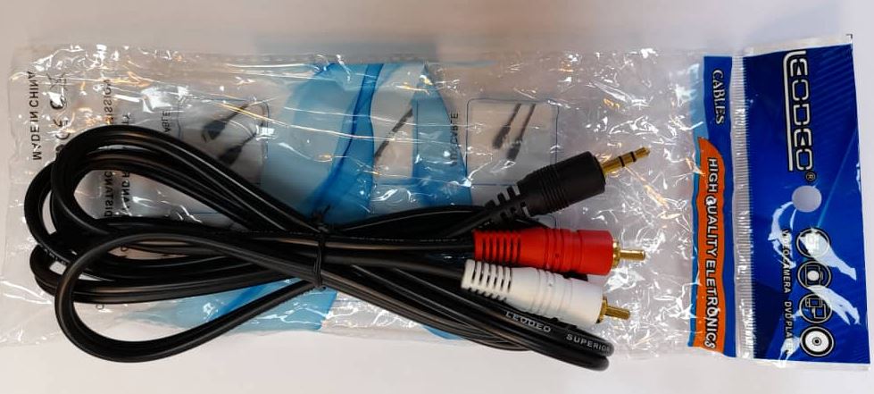 کابل صدا 1 به 2 LEODEO 1/8M ضخیم درجه یک