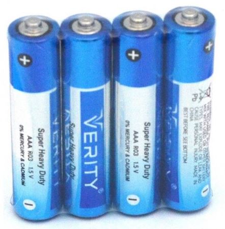 باطری نیم قلمی 4تایی شیرینک VERITY