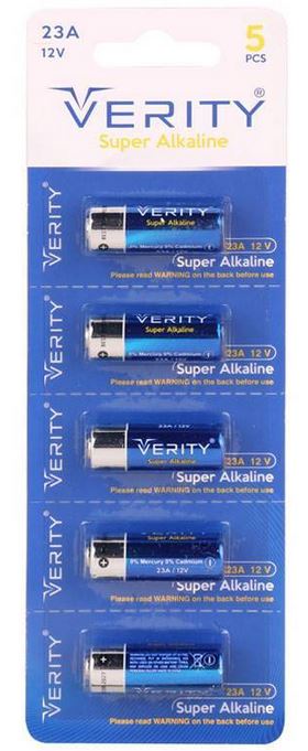باطری دزدگیر 23A ورق 5 تایی VERITY