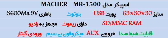 اسپیکر پارتی باکس VANMAAX MAX-1100