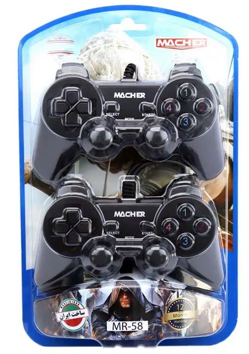 گیم پد دوبل شوکدار MACHER MR-58 مشکی
