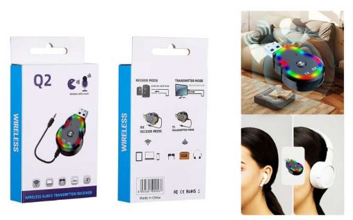 دانگل بلوتوث Q2 RGB AUX/USB