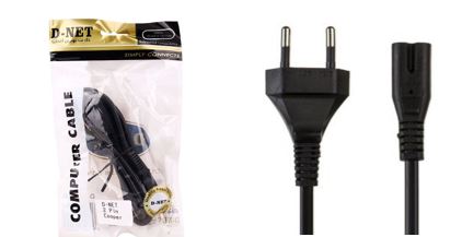 کابل برق دو چک(رادیویی) 1/5m D-NET