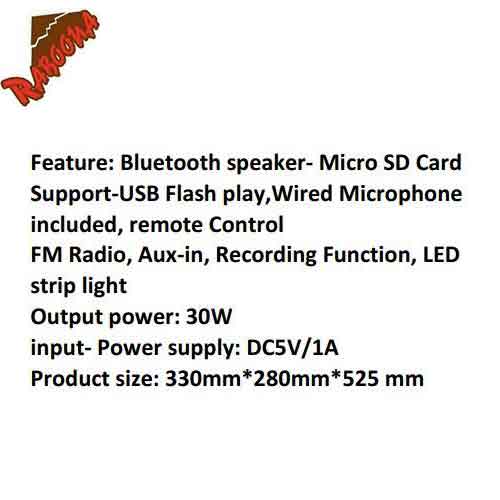 اسپیکر چمدانی KINGSTAR KBS437