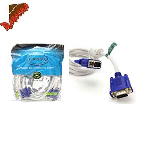 کابل سفید VGA 3+4 3M پکدار KAISER
