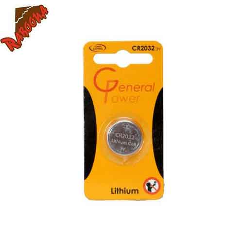 باطری سکه ای لیتیوم جنرال پاور 2032 تکی