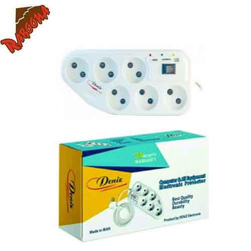 محافظ برق 6خانه کلید دار DENIZ با کابل 3M