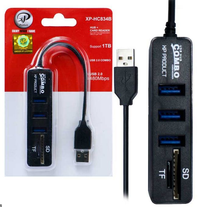 هاب+رم ریدر XP-834