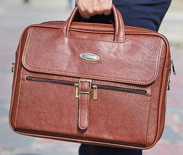 کیف لپ تاپ چرمی 15" عسلی LB-14