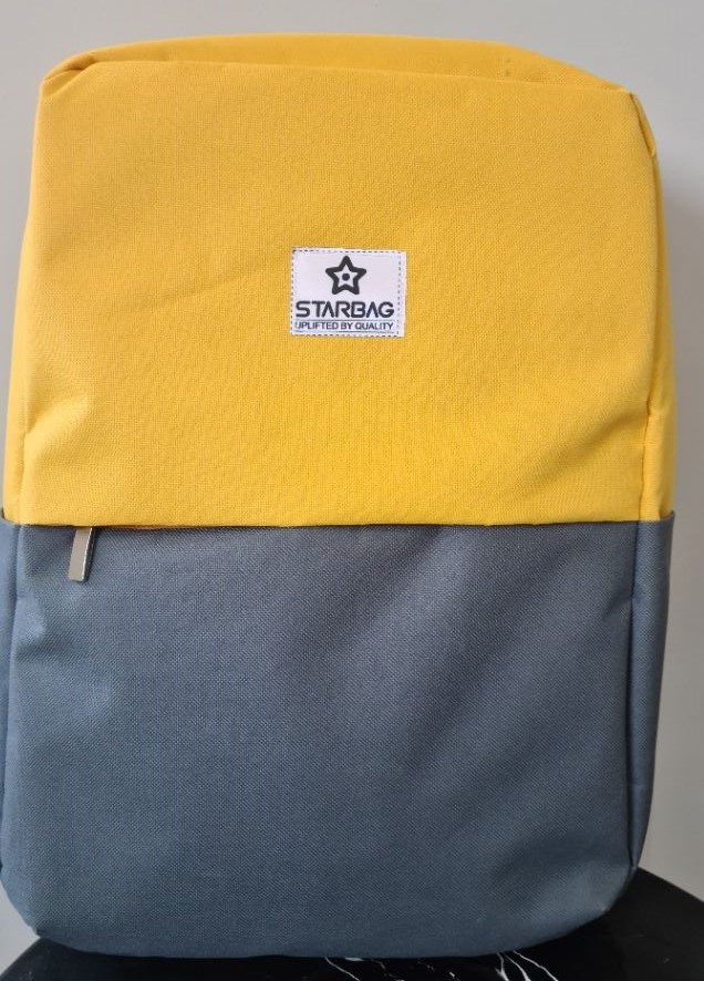 کوله پشتی BB-1422 زرد-طوسی