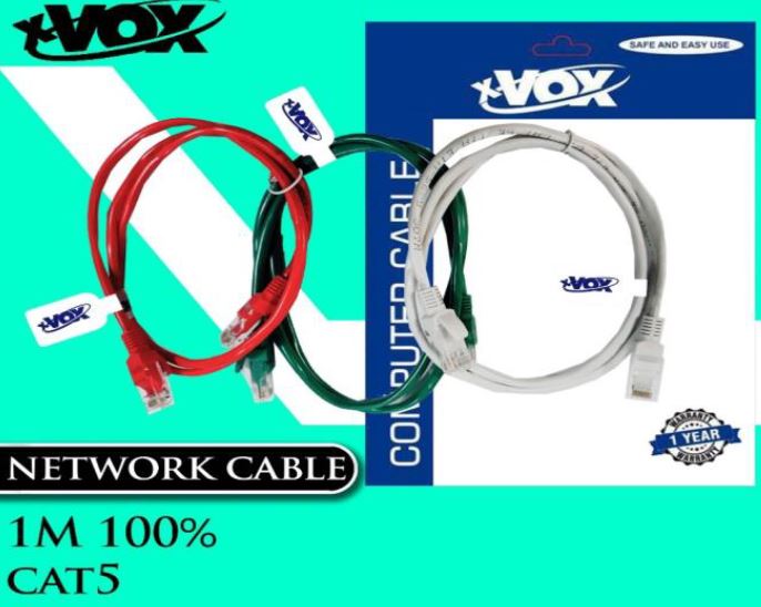 کابل شبکه CAT 5 1M VOX