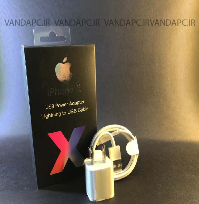 شارژردیواری وکابل آیفونX-MAX پک مشکی