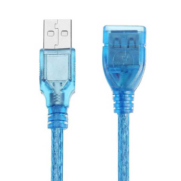 کابل افزایش طول USB طول 10 متر شیلدار آبی