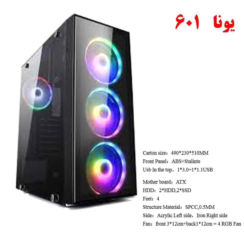 کیس گیمینگ یونا مدل UN601