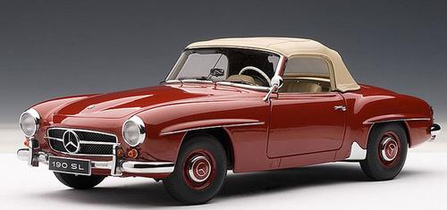 Mercedes Benz 190SL red autoart