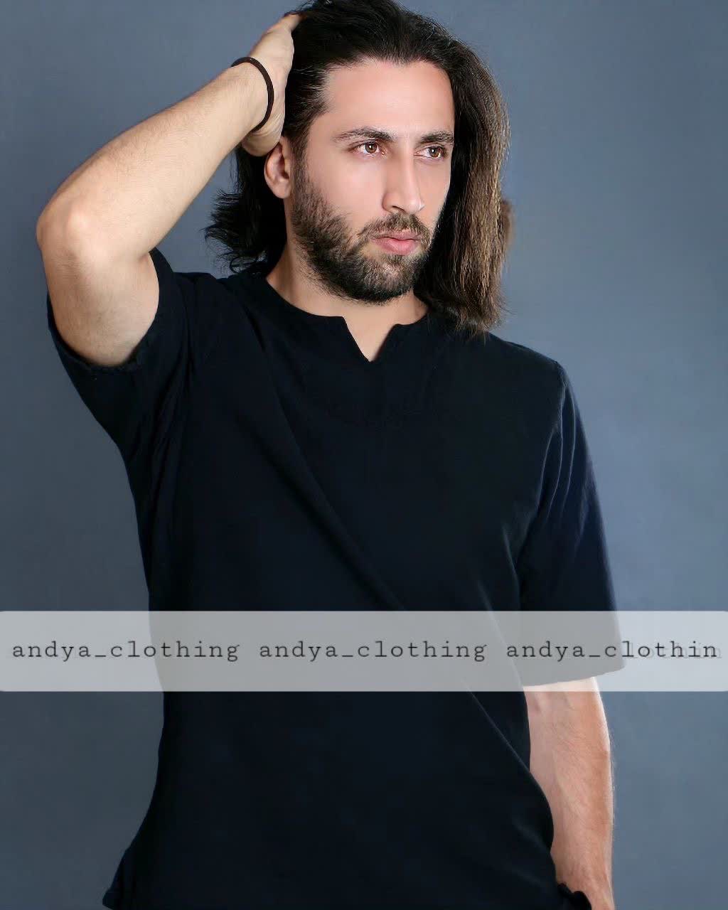 پیراهن یقه 7 مشکی سایز 3