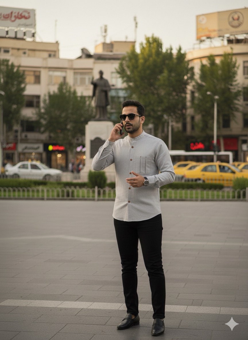 پیراهن نیما استخوانی سایز 5