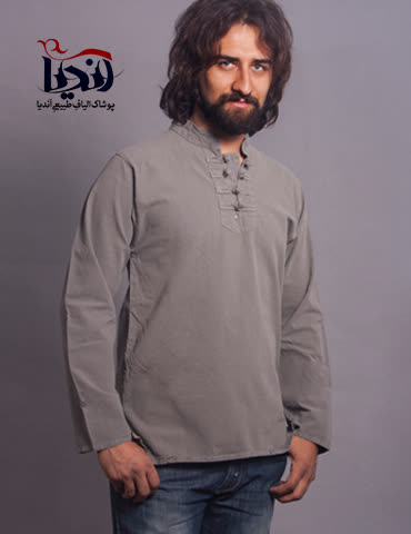 پیراهن چهار گره طوسی سایز5