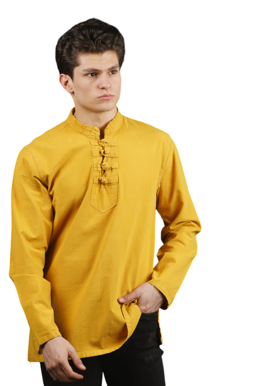 پیراهن چهار گره خردلی سایز5